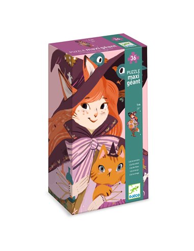  PUZZLE GEANT - Lilli, sorcière espiègle - 36 pcs - Djeco