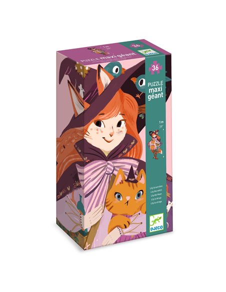  PUZZLE GEANT - Lilli, sorcière espiègle - 36 pcs - Djeco