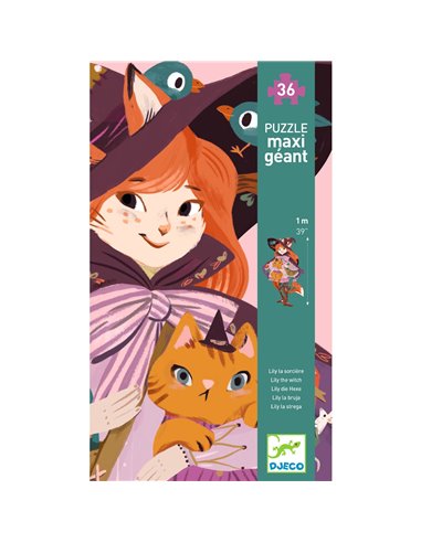  PUZZLE GEANT - Lilli, sorcière espiègle - 36 pcs - Djeco