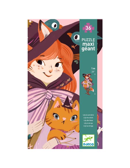  PUZZLE GEANT - Lilli, sorcière espiègle - 36 pcs - Djeco
