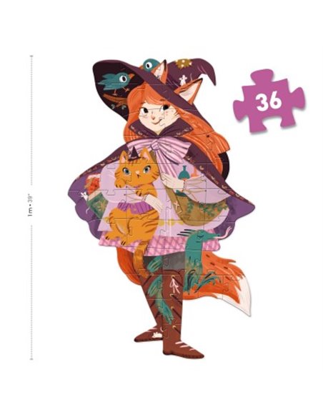  PUZZLE GEANT - Lilli, sorcière espiègle - 36 pcs - Djeco