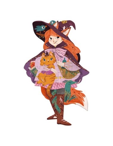  PUZZLE GEANT - Lilli, sorcière espiègle - 36 pcs - Djeco