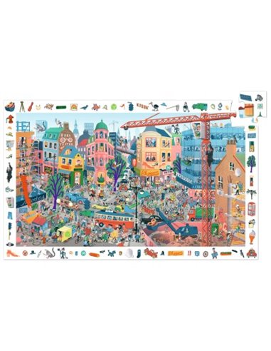  PUZZLE OBSERVATION - 200pcs - La ville - djeco