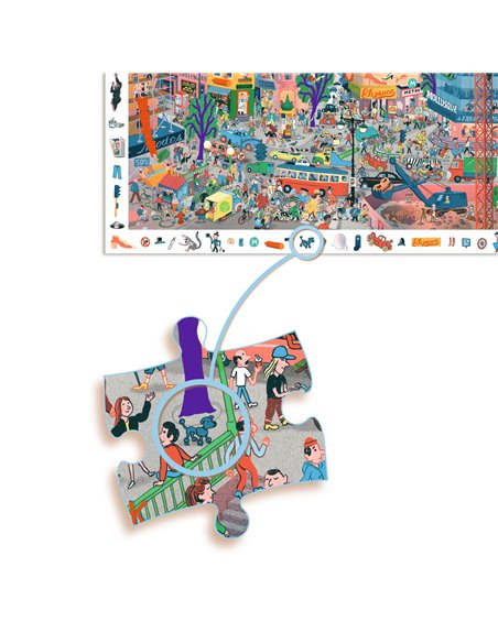  PUZZLE OBSERVATION - 200pcs - La ville - djeco