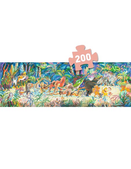 Puzzle Gallery 200pcs - Woods music Band - djeco