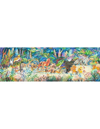 Puzzle Gallery 200pcs - Woods music Band - djeco