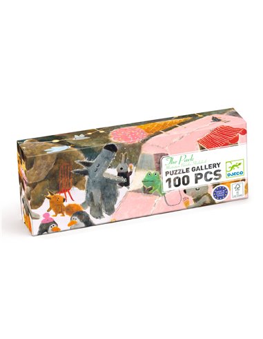 PUZZLE GALLERY - Puzzle Gallery 100pcs - The park - Djeco