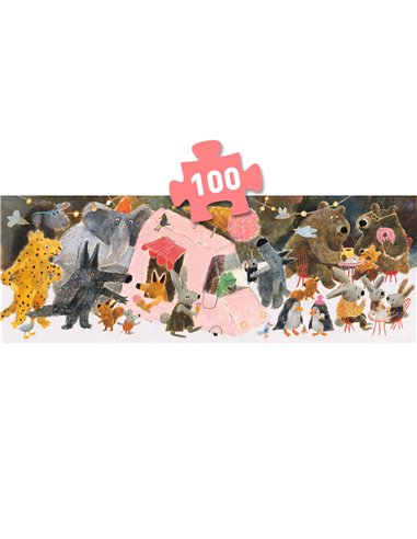 PUZZLE GALLERY - Puzzle Gallery 100pcs - The park - Djeco