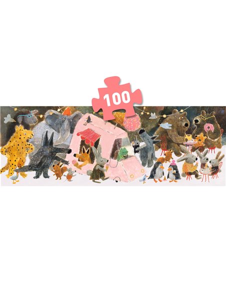 PUZZLE GALLERY - Puzzle Gallery 100pcs - The park - Djeco