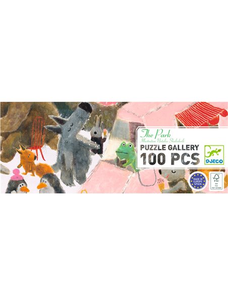 PUZZLE GALLERY - Puzzle Gallery 100pcs - The park - Djeco