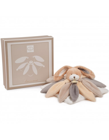 Doudou lapin taupe