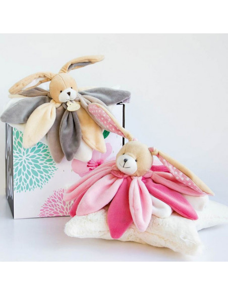 Doudou lapin taupe