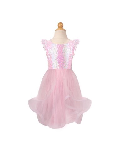 Robe sequins rose Twirl - great pretenders