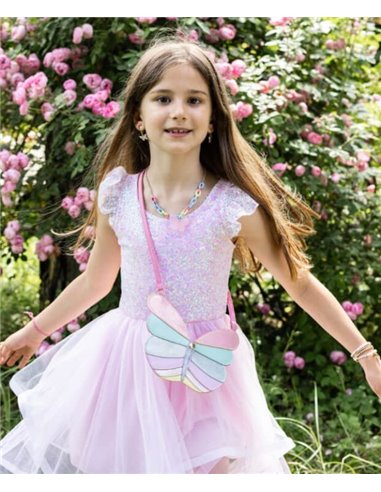 Robe sequins rose Twirl - great pretenders