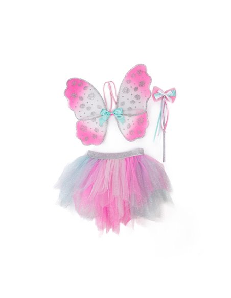 Set de papillon "Think Mint" jupe ailes et baguette taille 4-6 ans - great pretenders