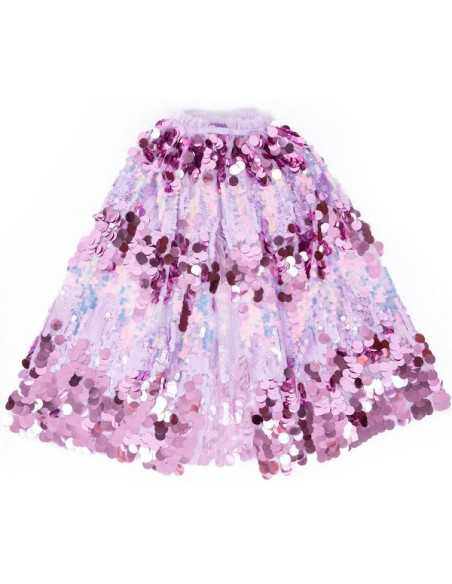 Cape pailletée brillante  "The 5th Avenue" violette, taille 4-6 ans - great pretenders