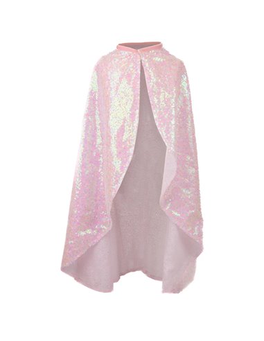 Cape sequins rose Twirln taille 4-6 ans