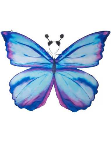 Ailes de papillon en tissu bleues taille 4-6 ans - great pretenders