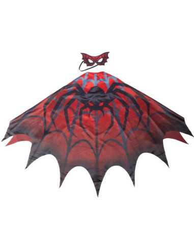 Cape en tissu super-héros araignée taille 4-6 ans - great pretenders