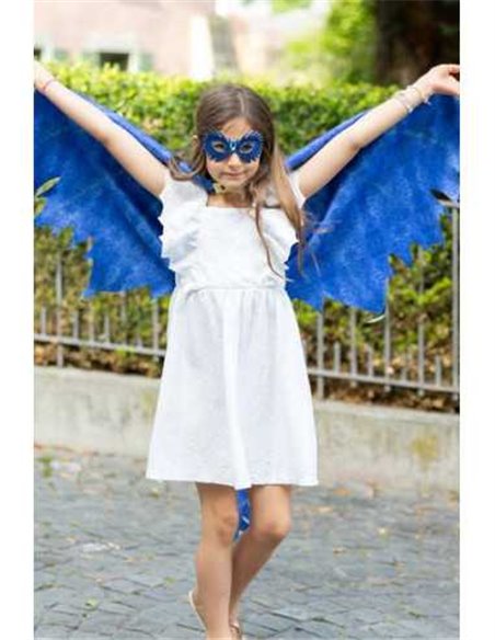 Ailes de dragon bleues en tissu taille 4-6 ans - great pretenders