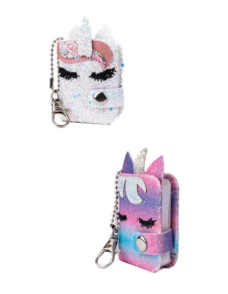 Mini Journal intime porte-clé Chaton ou Licorne - great pretenders