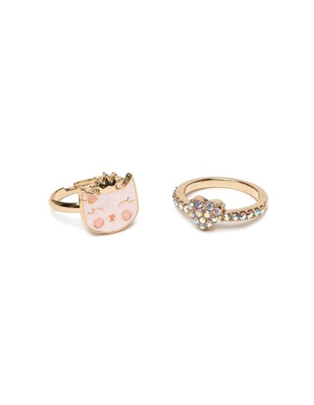 Bague Boutique "Kitty Love", 2 pcs - great pretenders