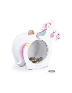 Tirelire Licorne en bois - Janod 2