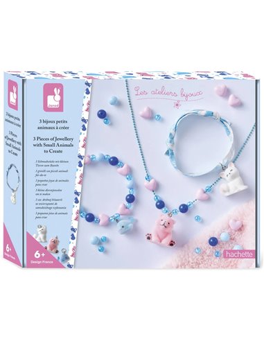 3 BIJOUX PETITS ANIMAUX A CREER - Janod