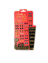 SET DE 30 PAIRES DE BOUCLES D'OREILLES AUTOCOLLANTES super héros - great pretenders