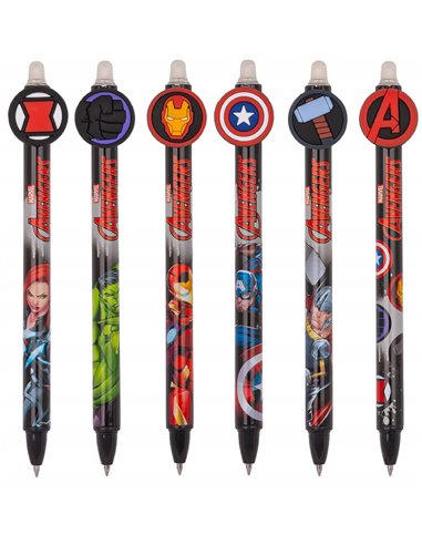 Stylo Effaçable Avengers - Encre Bleue Rétractable