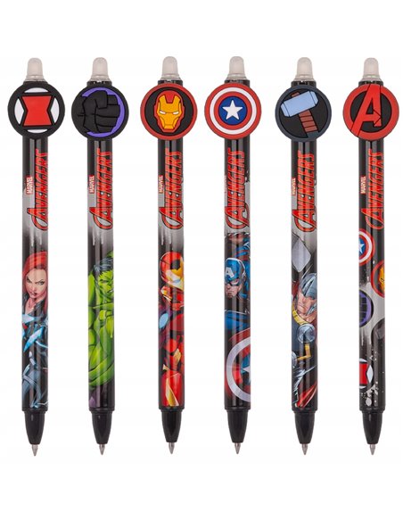 Stylo Effaçable Avengers - Encre Bleue Rétractable