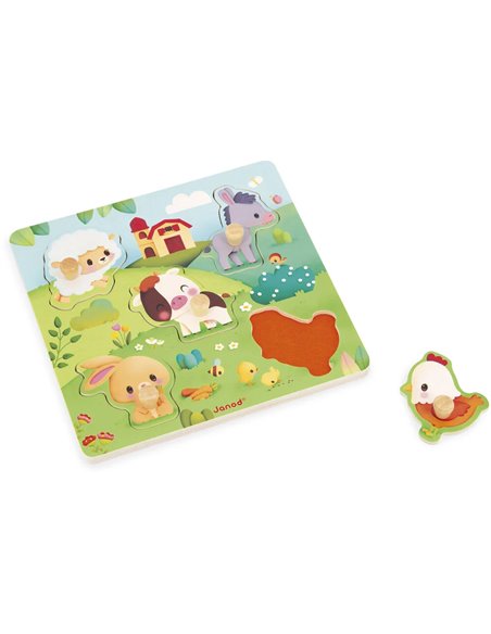 Puzzle Tactile Ferme - Janod