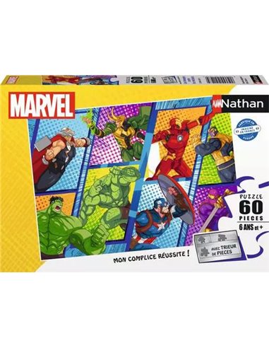 Puzzle Marvel Avengers Contre les Méchants 60 pièces
