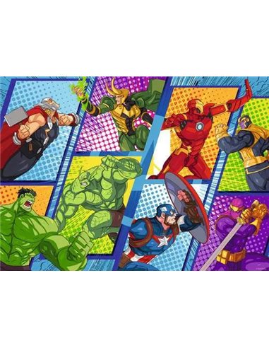 Puzzle Marvel Avengers Contre les Méchants 60 pièces