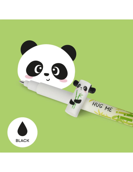 Stylo Gel Effacable Panda Legami ecriture Fluide et Correction Facile
