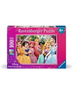 Puzzle Enfant ravensburger - La vie est un conte de fées / Disney Princesses - 100 pièces XXL