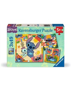 Puzzle Disney Stitch 3x49p