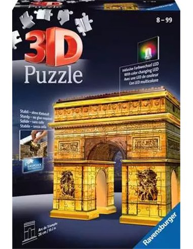 Puzzle 3D arc de triomphe illuminé