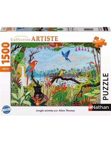 Puzzle Alain Thomas - jungle animée - 1500p