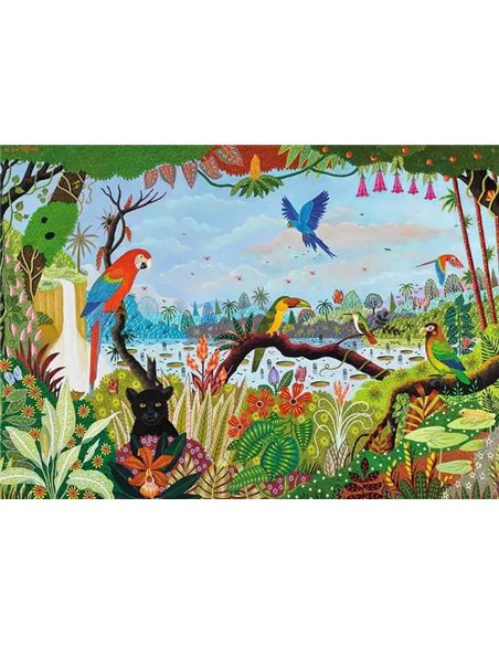 Puzzle Alain Thomas - jungle animée - 1500p