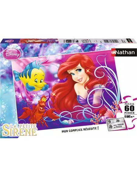 Puzzle Jolie Petite Sirène Ariel - 60p