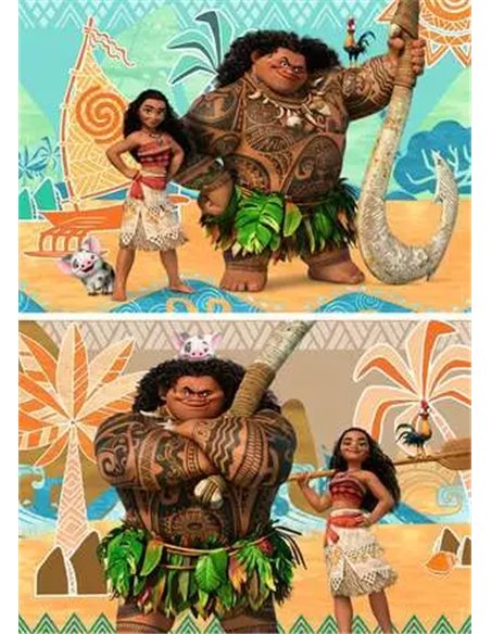 Puzzle Vaiana et ses Amis 2x24p