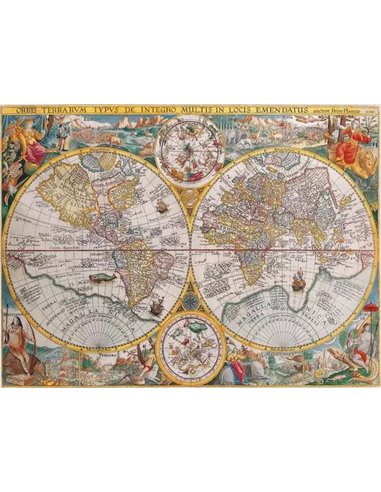 Puzzle Mappemonde 1594 1500p