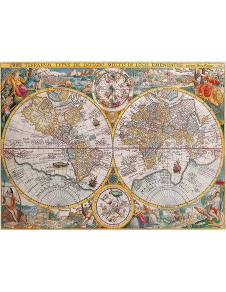 Puzzle Mappemonde 1594 1500p