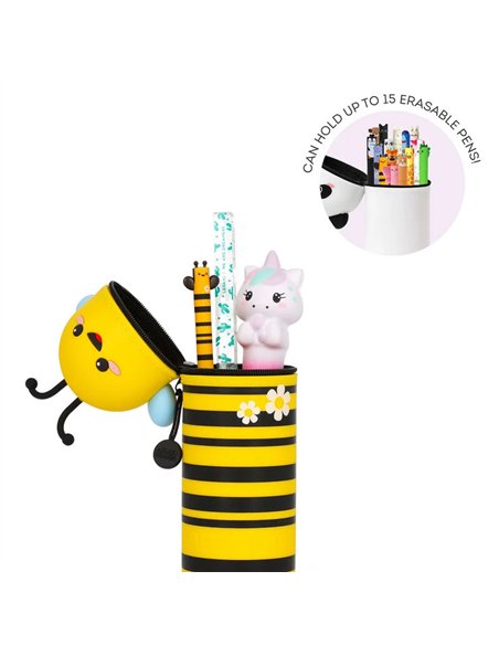Trousse en Silicone 2-en-1 Kawaii abeille  - LEGAMI