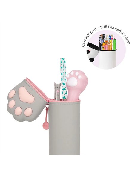 Trousse en Silicone 2-en-1 Kawaii patte de chat  - LEGAMI