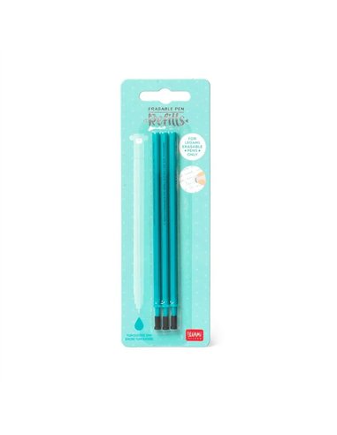 Recharges pour Stylo à Encre Gel Effaçable - Erasable Pen - turquoise - LEGAMI