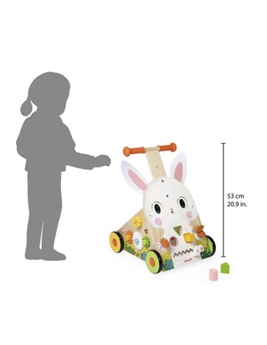 Chariot de Marche Multi-Activités Lapin - Janod