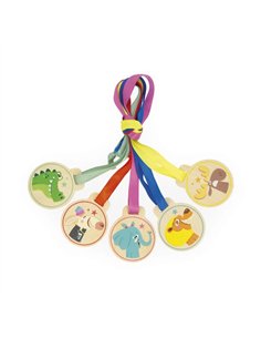 Set de 5 Médailles Applepop Animaux - Janod