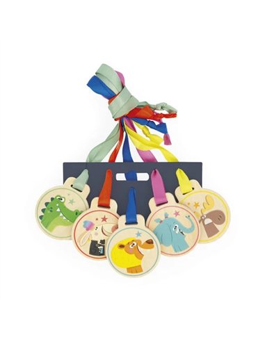 Set de 5 Médailles Applepop Animaux - Janod